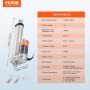 VEVOR Linear Actuator 12V 10.2 cm High Load 149.7 kg/1500N 0.5 cm/s IP54 Protection