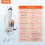 VEVOR Linear Actuator 12V 15.2 cm High Load 149.7 kg/1500N 0.5 cm/s IP54 Protection