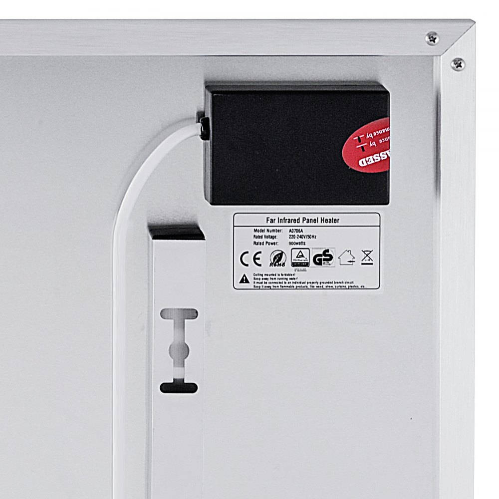 900w Infrared Heating Panel Electric Radiant Heater With Thermostat & Receiver