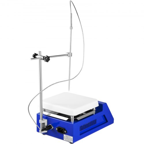 VEVOR Hotplate Magnetic Stirrer, 200-2000RPM Adjustable Speed, 5L Stirring Capacity w/ LED Display, Lab Magnetic Stirrer w/ Max 608°F/320°C Heating Temperature, Support Stand Included, for Lab Mixing