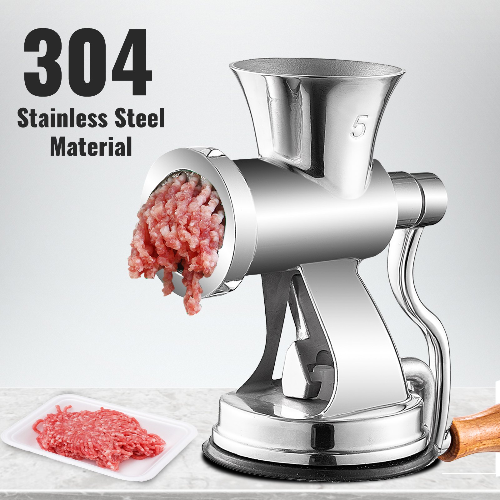 Meat Grinder Manual 304 Stainless Steel Hand Operated Meat Grinder Multifunctional Crank Sausage Maker Coffee Powder Grinder for Household for Beef Chicken Pepper Mushroom Coffee Meat Grinder Manual 304 Stainless Steel Hand Operated Meat Grinder Multifunctional Crank Sausage Maker Coffee Powder Grinder for Household for Beef Chicken Pepper Mushroom Coffee