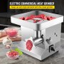 VEVOR Commercial Meat Grinder 1100W 660LB/H Stainless Steel Electric Sausage Maker Detachable Head Easy Clean with Waterproof Switch Perfect for Restaurants Supermarkets Butcher Shops