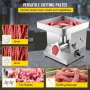 VEVOR Commercial Meat Grinder 1100W 660LB/H Stainless Steel Electric Sausage Maker Detachable Head Easy Clean with Waterproof Switch Perfect for Restaurants Supermarkets Butcher Shops