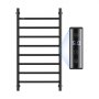 VEVOR 8 Bars Towel Warmer Rack Wall Mounted Heated Towel Rack for Bathroom Black