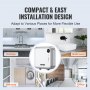 VEVOR Tankless Water Heater Electric, 7kw On Demand Instant Under Sink Water Boiler, Digital Temperature Display & Easy Installation & 24-Hour Water Supply, For Kitchen Bathroom Faucet And Shower