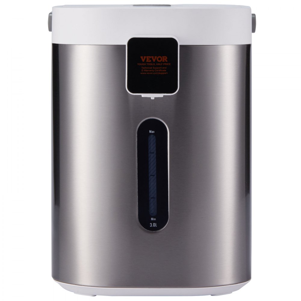 VEVOR Hot Water Dispenser, Adjustable 11 Temperatures Water Boiler and Warmer, 304 Stainless Steel Countertop Water Heater, with LCD and Child Lock, for Tea, Coffee and Baby Formula, 3L/102 oz