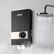 27kW Tankless Electric Water Heater Instant Hot with LCD Touch Child Lock