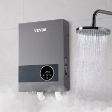 36kW Tankless Electric Water Heater Instant Hot with LCD Touch Child Lock