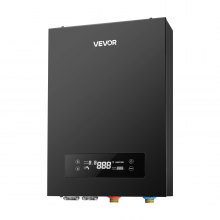 VEVOR Tankless Electric Water Heater, 36 kW 240 V Instant Hot Water Heater, Great for 3-5 Person Household Washing, Bathing, Kitchen Use, LED Touch Control, Cast Aluminum Element, 86-131°F Temperature