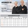 VEVOR Heated Hoodie Sweatshirt Unisex med batteri för män & kvinnor S Storlek Svart