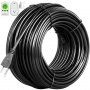 VEVOR Roof Heat Cable 38FT Tape 115-125V with Thermostat Gutter Heater 18AWG Strips Self-Regulate Ice Dam Prevention Tape-40 to 105?, Black