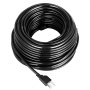VEVOR Cable de calor para techo, cinta de 38 pies, 115-125 V con termostato, calentador de canalón, tiras de 18 AWG, cinta de prevención de presa de hielo autorregulable, 40 a 105?, negro