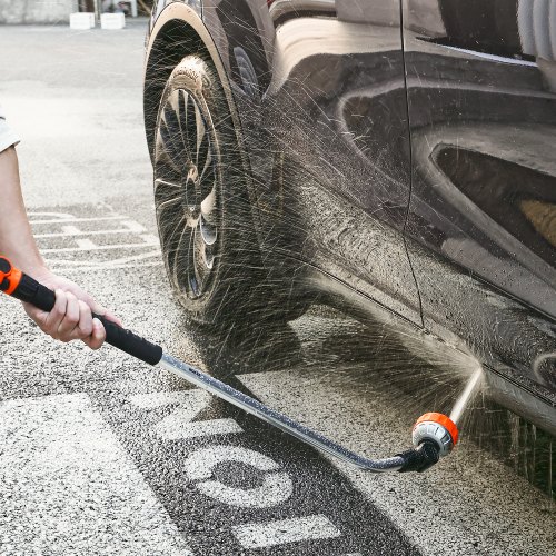 thumbnail image 2 of High Pressure Garden Hose Nozzle Telescopic Sprayer Wand 17.7-31.5 Inches - Stainless Steel Watering Nozzle For Garden & Car Wash High Pressure Water Hose Sprayer Nozzle 2 of 14