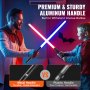 VEVOR Lightsaber 12 RGB Colors 38" Äänen mykistys Ladattava Dueling Light Saber