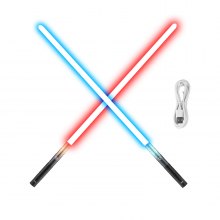 VEVOR Lightsaber 12 RGB Colors 4 Sounds Rechargeable FX Dueling Light Saber