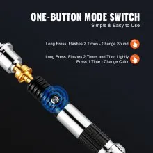 VEVOR Light Sword 12 RGB Colors 16 Sounds Mode Rechargeable Light up Sword