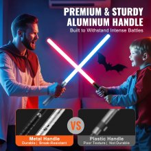 Lightsaber 2 Pack 7 RGB Colors Rechargeable Dueling Light Saber