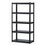 VEVOR Storage Shelves, 2000 lbs, 5 Tier Garage Storage Shelving, 16" D x 32" W x 63" H Adjustable Metal Shelves for Garage Shelves Utility Rack Shelf, Ideal for Kitchen, Warehouse, Basement, Black