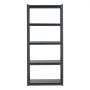 VEVOR Storage Shelves, 2000 lbs, 5 Tier Garage Storage Shelving, 16" D x 32" W x 72" H Adjustable Metal Shelves for Garage Shelves Utility Rack Shelf, Ideal for Kitchen, Warehouse, Basement, Black
