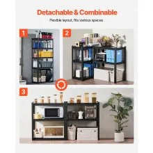 Storage Shelves 16" D x 32" W x 72" H 5-tier Garage Storage Shelving