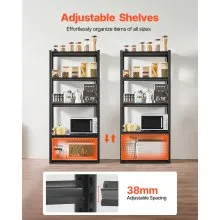 Storage Shelves 18" D x 32" W x 72" H 5-tier Garage Storage Shelving
