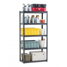 VEVOR Storage Shelves 18" D x 36" W x 72" H 5-tier Garage Storage Shelving，457 x 914 x 1829mm