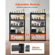 Storage Shelves 18" D x 40" W x 72" H 5-tier Garage Storage Shelving