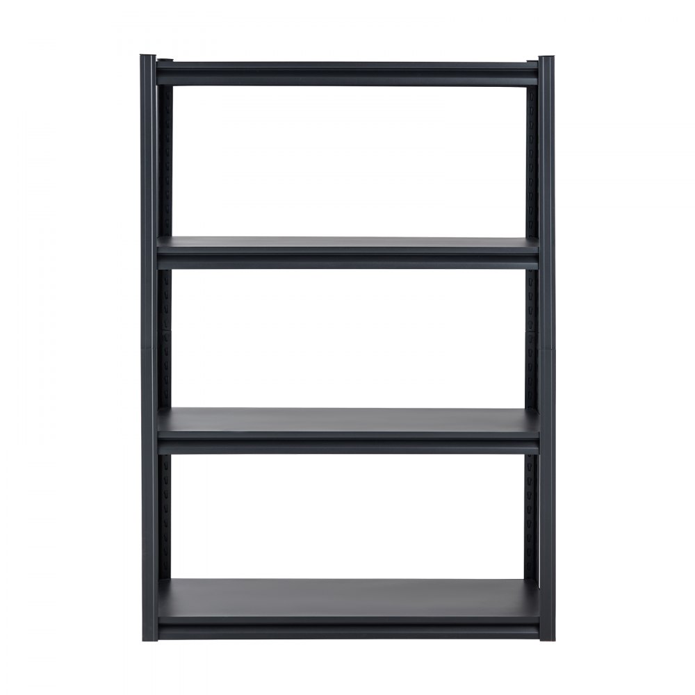 VEVOR Storage Shelves, 2400 lbs, 4 Tier Garage Storage Shelving, 20" D x 40" W x 57" H Adjustable Metal Shelves for Garage Shelves Utility Rack Shelf, Ideal for Kitchen, Warehouse, Basement, Black