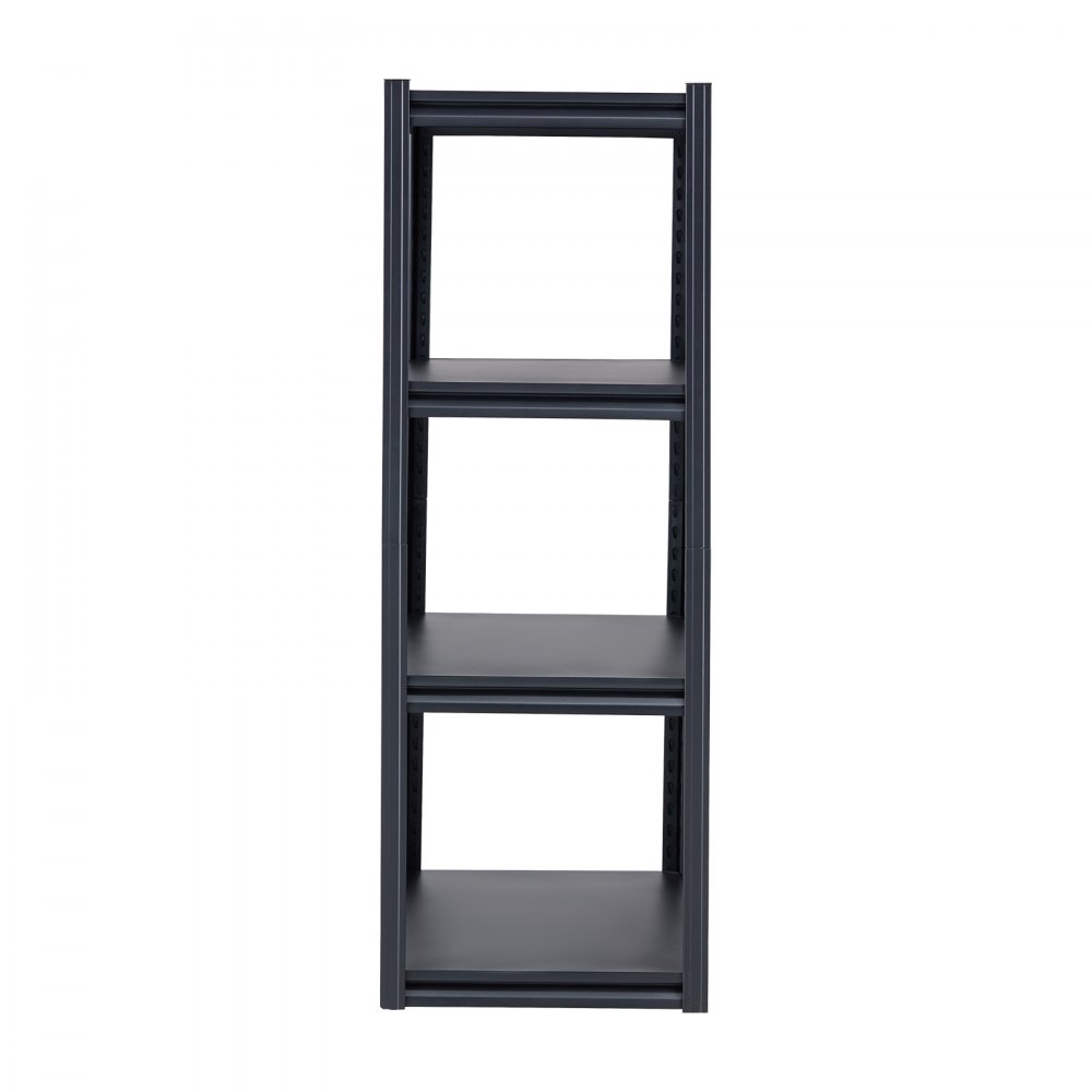 VEVOR Storage Shelves, 2400 lbs, 4 Tier Garage Storage Shelving, 20" D x 40" W x 57" H Adjustable Metal Shelves for Garage Shelves Utility Rack Shelf, Ideal for Kitchen, Warehouse, Basement, Black