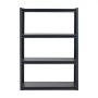 VEVOR Storage Shelves, 2400 lbs, 4 Tier Garage Storage Shelving, 20" D x 40" W x 57" H Adjustable Metal Shelves for Garage Shelves Utility Rack Shelf, Ideal for Kitchen, Warehouse, Basement, Black