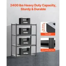 VEVOR Storage Shelves 20" D x 40" W x 57" H 4-tier Garage Storage Shelving
