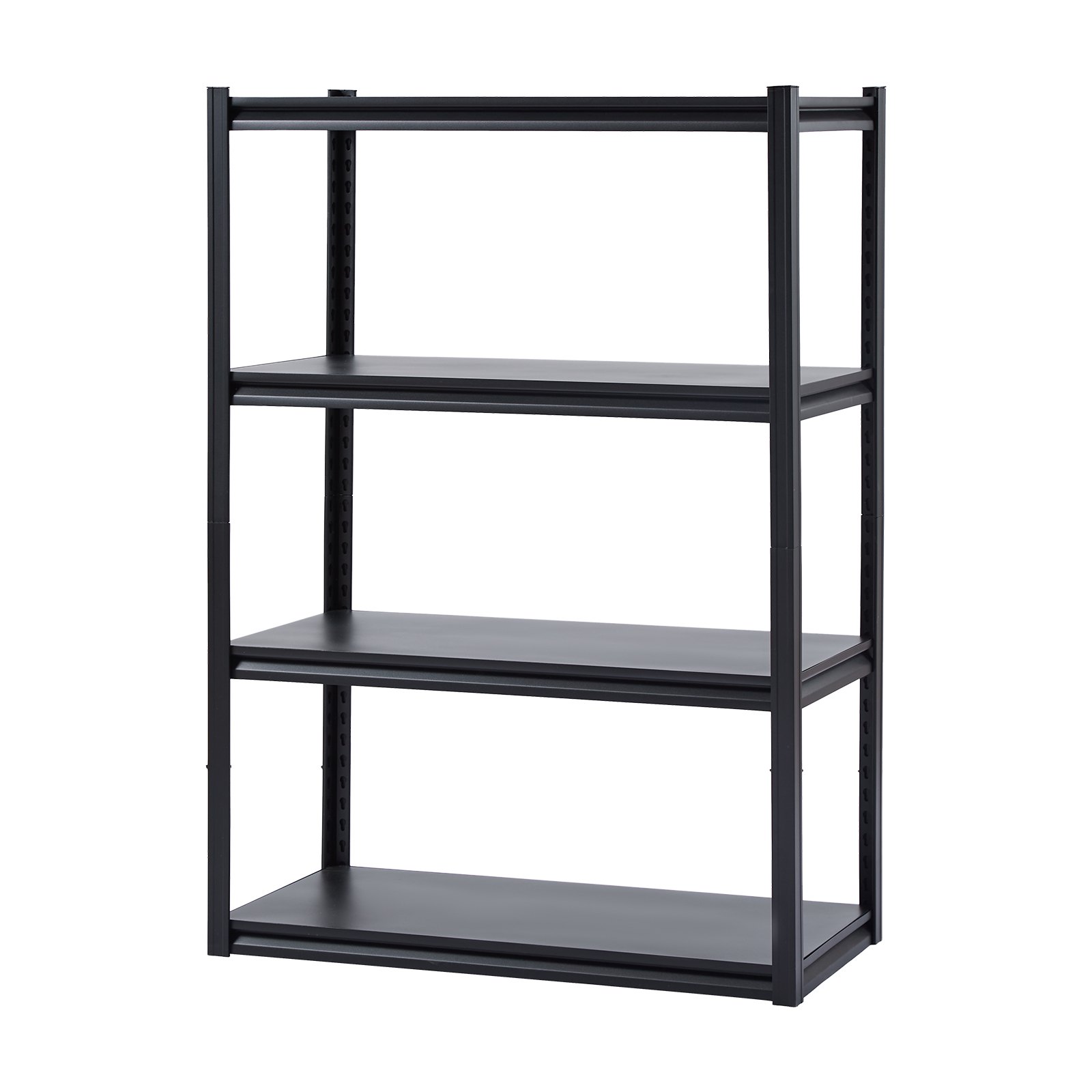 VEVOR Storage Shelves, 2400 lbs, 4 Tier Garage Storage Shelving, 20" D x 40" W x 57" H Adjustable Metal Shelves for Garage Shelves Utility Rack Shelf, Ideal for Kitchen, Warehouse, Basement, Black