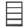 VEVOR Storage Shelves, 3000 lbs, 5 Tier Garage Storage Shelving, 24" D x 48" W x 72" H Adjustable Metal Shelves for Garage Shelves Utility Rack Shelf, Ideal for Kitchen, Warehouse, Basement, Black