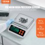 VEVOR Industrial Counting Scale, 10 kg x 0.1 g, Digital Scale for Parts and Coins, g/kg/lb/oz/ct Units, Electronic Gram Scale Inventory Counting Scale Kitchen Jewelry Counting Scale with LED Screen