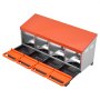 VEVOR Chicken Nest Box, 4-Compartment, 15 to 30 in Stable & Corrosion-Resistant Metal Nesting Boxes with Inclined Nesting Boxes, Bottom Holes & Resting Platform, Fit for Different Chicken Breeds