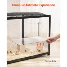 Hamster Cage Habitat 37.8in Clear Pet Rodent Gerbil Mice Small Animal House