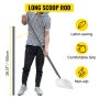 VEVOR Carbon Fiber Sand Scoop Pole Handle Shovel Handle Lightweight Long Pole