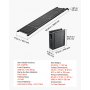 VEVOR Dog Ramp for Car 160 x 43.2 cm Foldable Pet Ramp with Felt Surface, for SUV Car Truck Outdoor, 113.4 kg Capacity, Extra Long and Wide Gentler Climb, Non-Slip Portable for Medium & Large Dogs