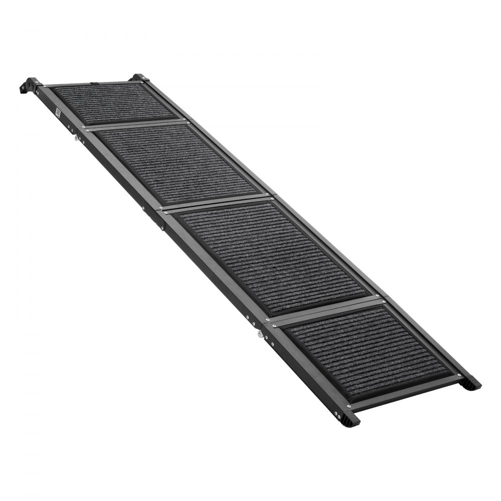 VEVOR Dog Ramp for Car 180 x 43.2 cm Foldable Pet Ramp with Felt Surface, for SUV Car Truck Outdoor, 113.4 kg Capacity, Extra Long and Wide Gentler Climb, Non-Slip Portable for Medium & Large Dogs