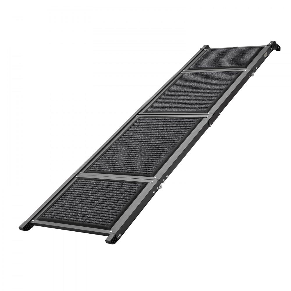 VEVOR Dog Ramp for Car 180 x 43.2 cm Foldable Pet Ramp with Felt Surface, for SUV Car Truck Outdoor, 113.4 kg Capacity, Extra Long and Wide Gentler Climb, Non-Slip Portable for Medium & Large Dogs