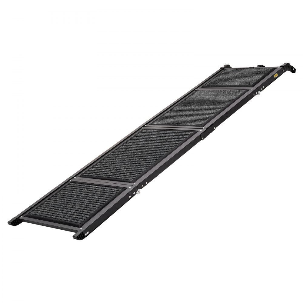 VEVOR Dog Ramp for Car 180 x 43.2 cm Foldable Pet Ramp with Felt Surface, for SUV Car Truck Outdoor, 113.4 kg Capacity, Extra Long and Wide Gentler Climb, Non-Slip Portable for Medium & Large Dogs
