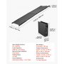 VEVOR Dog Ramp for Car 180 x 43.2 cm Foldable Pet Ramp Sandpaper Surface, for SUV Car Truck Outdoor, 113.4 kg Capacity, Extra Long and Wide Gentler Climb, Non-Slip Portable for Medium & Large Dogs