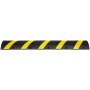 VEVOR 72'' Rubber Speed Bump, Dual Channel, Supports up to 22000 lbs, Durable Traffic Speed Hump with Bright Yellow Reflective Strip, Includes 4 Expansion Screws & Drill for Asphalt, Concrete, Grav