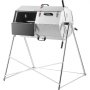 VEVOR Compost Tumbler, 71 US Gallons, Rustproof Stainless Steel Dual-Chamber Garden Composter, Heavy-Duty, All-Season Outdoor Compost Bin, Fast-Working System for Composting Kitchen ＆ Yard Waste