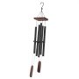 VEVOR Wind Chimes for Outside, 48 in, Deep Tone Wind Chimes with 5 Tubes, Unique Large Memorial Wind Chimes for Anniversary, Amazing Outdoor Decor for Your Patio, Porch, Garden and Backyard, Black