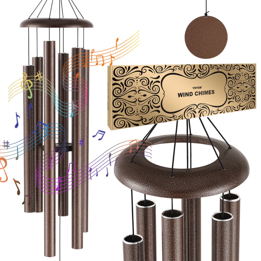 VEVOR Vindklokker til Udvendig 1270 mm Aluminium Memorial Deep Tone Wind Chimes