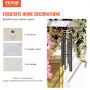 VEVOR Wind Chimes for Outside, 66 in, Deep Tone Wind Chimes with 6 Tubes, Unique Large Memorial Wind Chimes for Anniversary, Amazing Outdoor Decor for Your Patio, Porch, Garden and Backyard, Black