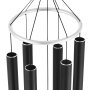 VEVOR Wind Chimes for Outside, 66 in, Deep Tone Wind Chimes with 6 Tubes, Unique Large Memorial Wind Chimes for Anniversary, Amazing Outdoor Decor for Your Patio, Porch, Garden and Backyard, Black