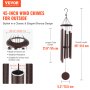 VEVOR Wind Chimes for Outside 45-Inch Aluminum Memorial Deep Tone Wind Chimes