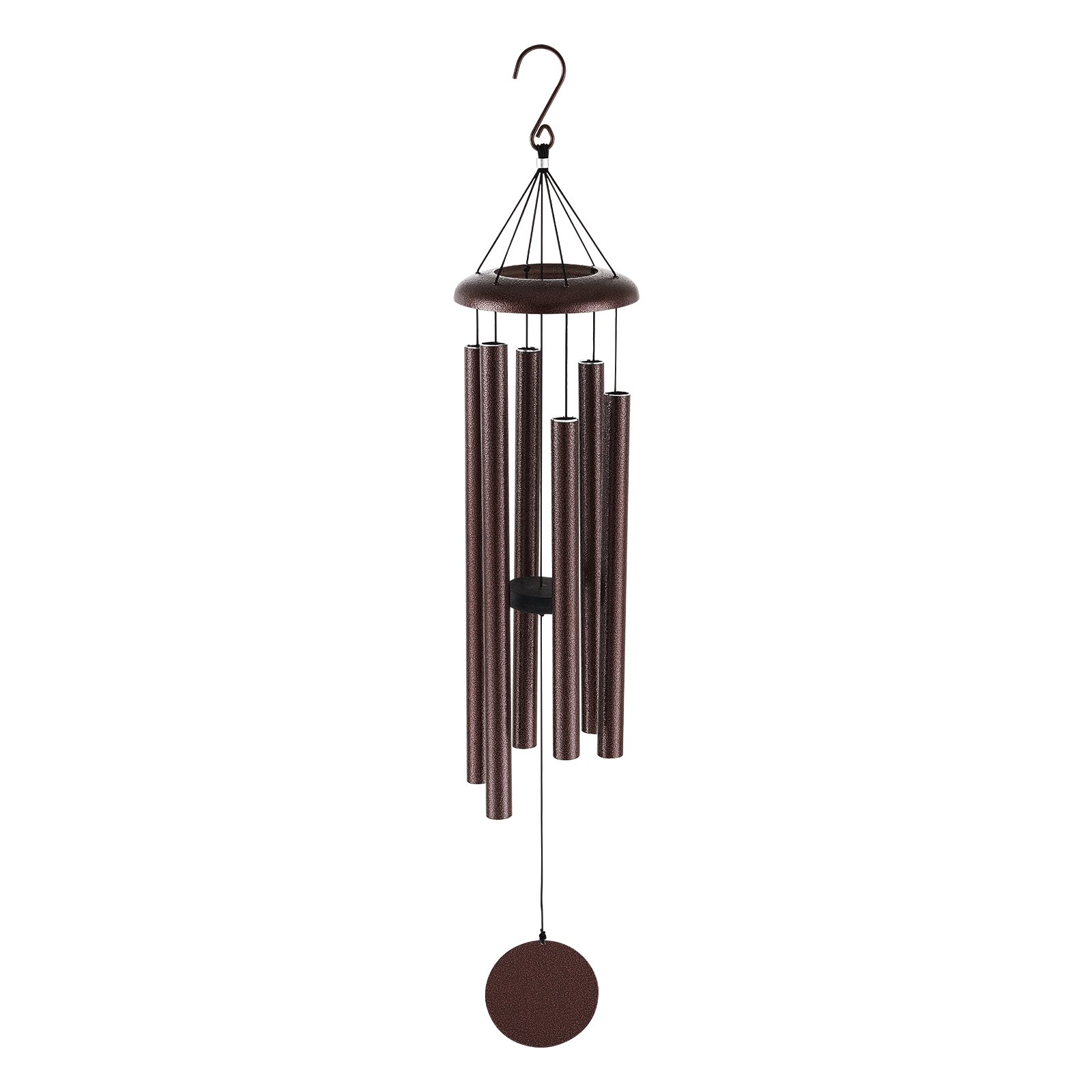 VEVOR Wind Chimes for Outside, 1143 mm, Deep Tone Wind Chimes with 6 Tubes, Unique Large Memorial Wind Chimes for Anniversary, Amazing Outdoor Decor for Your Patio, Porch, Garden and Backyard, Bronze